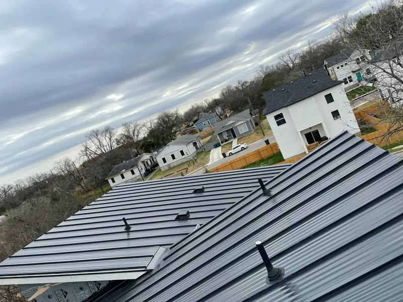Standing seam metal roof panels with vents for Skylight Repair in Middle River